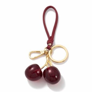 New! Bloom Social Gold Cherry Bag Charm NWOT